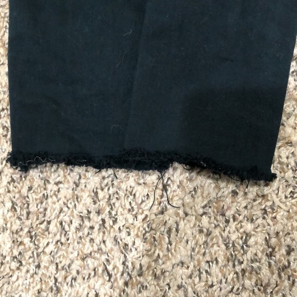 Frame Le Skinny Jeanne Jeans Size 29 Spruce Rips Forest Green - Picture 6 of 12